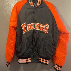 Tigers Black and Orange Bomber Jacket